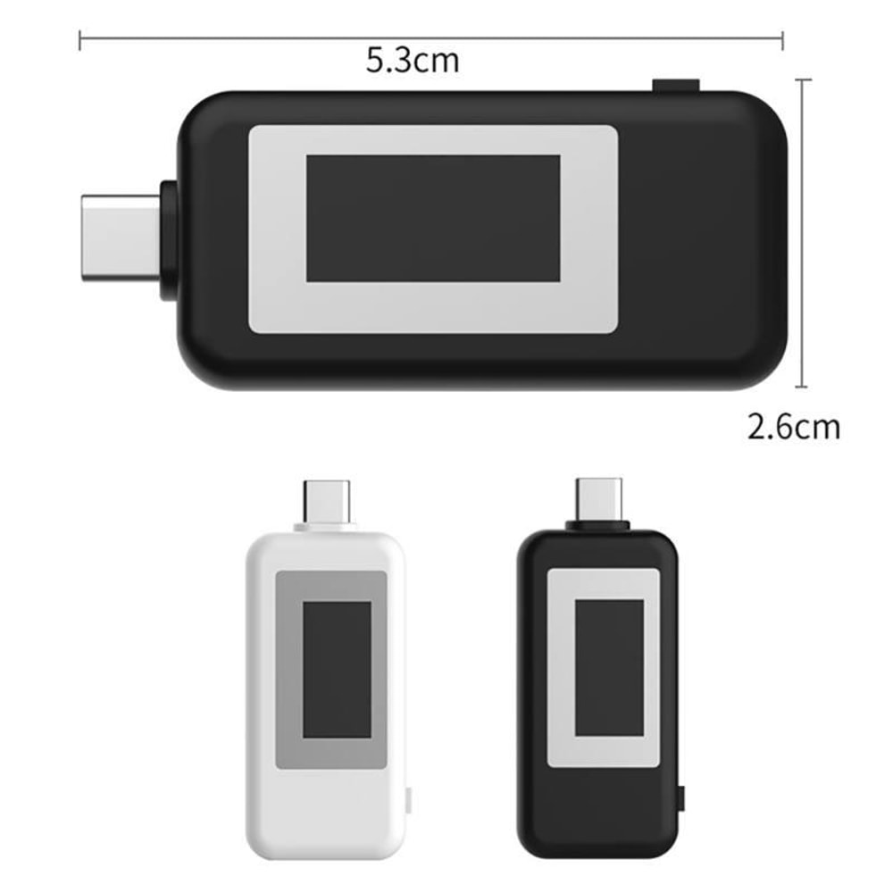 USB C Tester & Voltmeter Ammeter Charger Detector with Real Time Display
