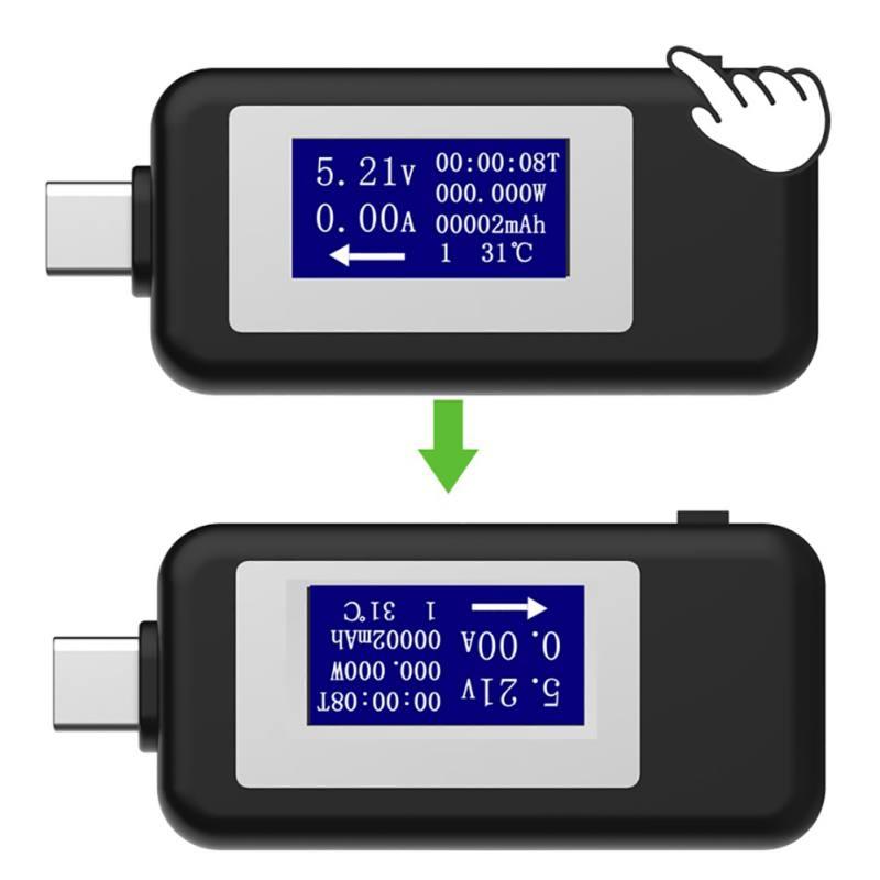 USB C Tester & Voltmeter Ammeter Charger Detector with Real Time Display