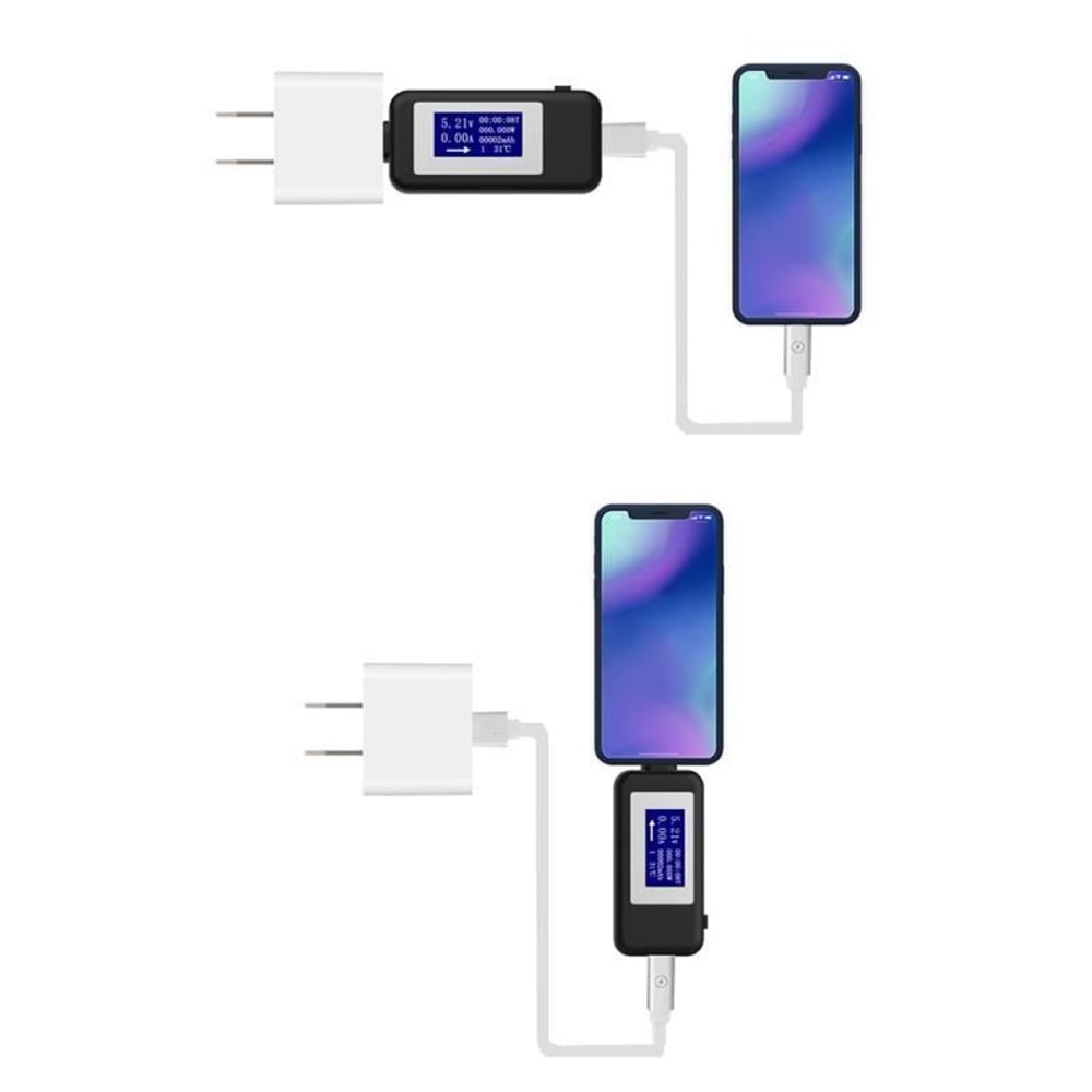 USB C Tester & Voltmeter Ammeter Charger Detector with Real Time Display