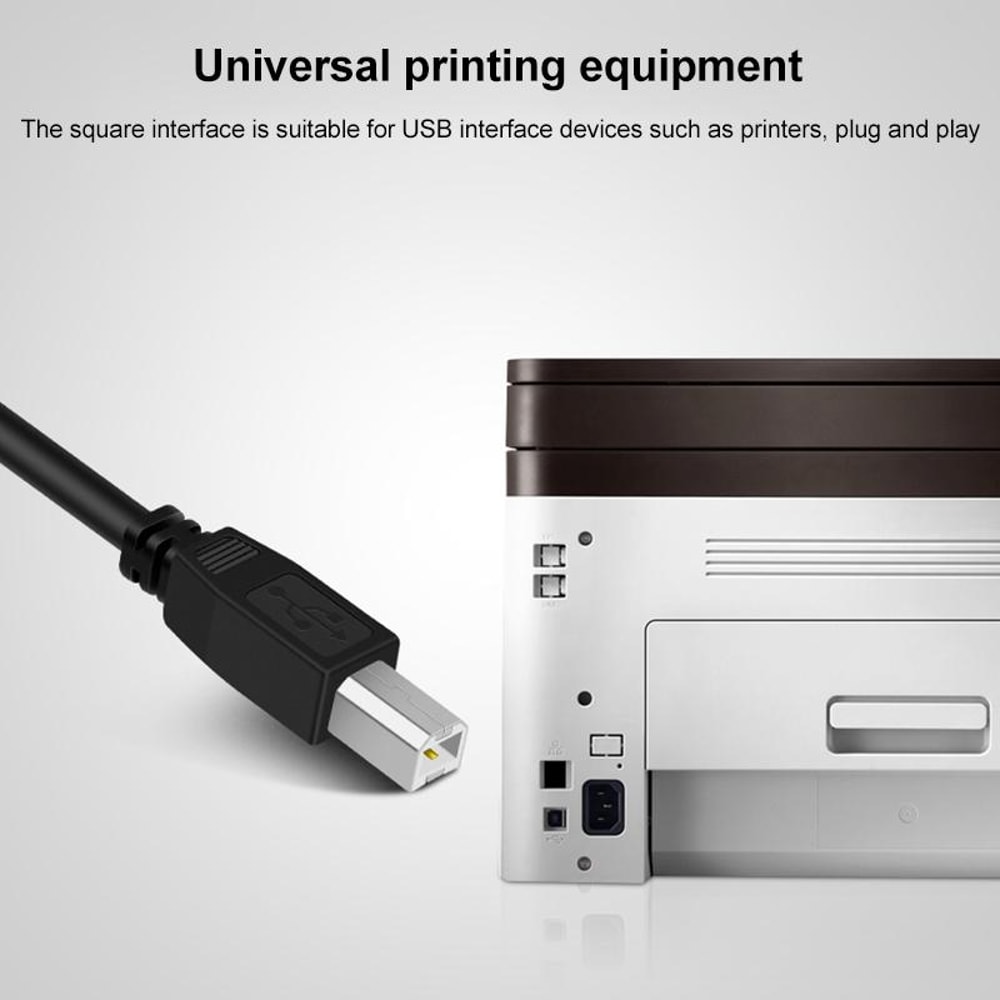 USB Printer Adapter Cable USB B Male to USB Female for HP Dell Epson