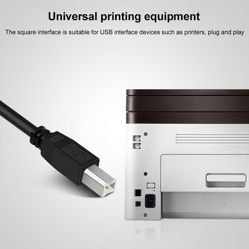 USB Printer Adapter Cable USB B Male to USB Female for HP Dell Epson