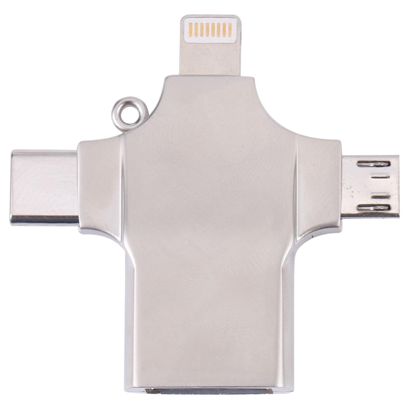 Multi Device USB Card Reader Adapter with Micro USB & USB C