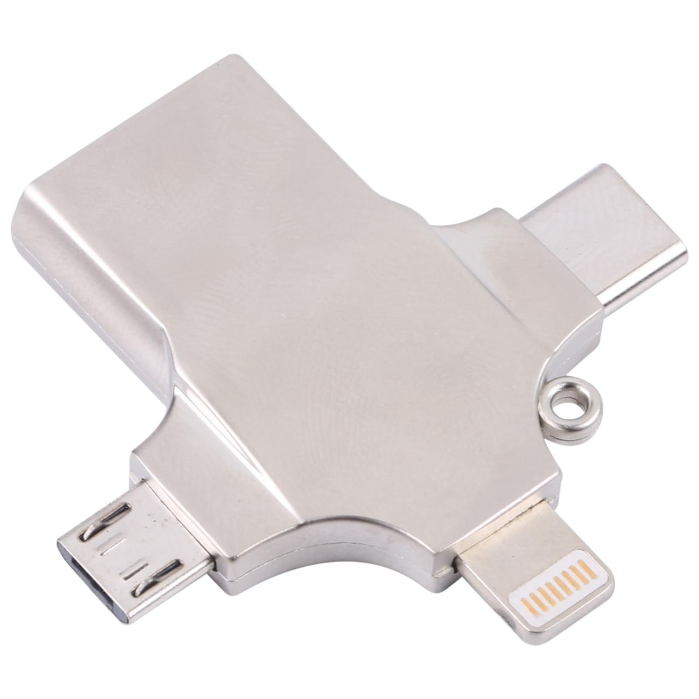 Multi Device USB Card Reader Adapter with Micro USB & USB C