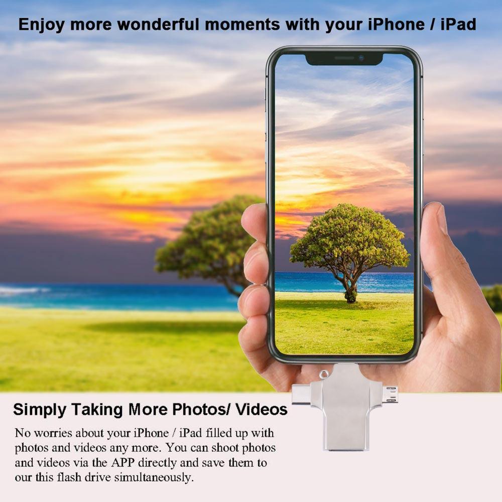 Multi Device USB Card Reader Adapter with Micro USB & USB C