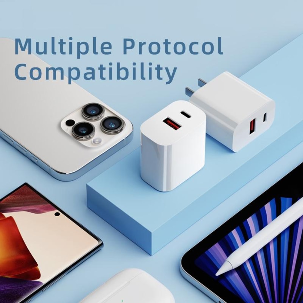 Fast USB PD & Dual Port USB Charger Adapter