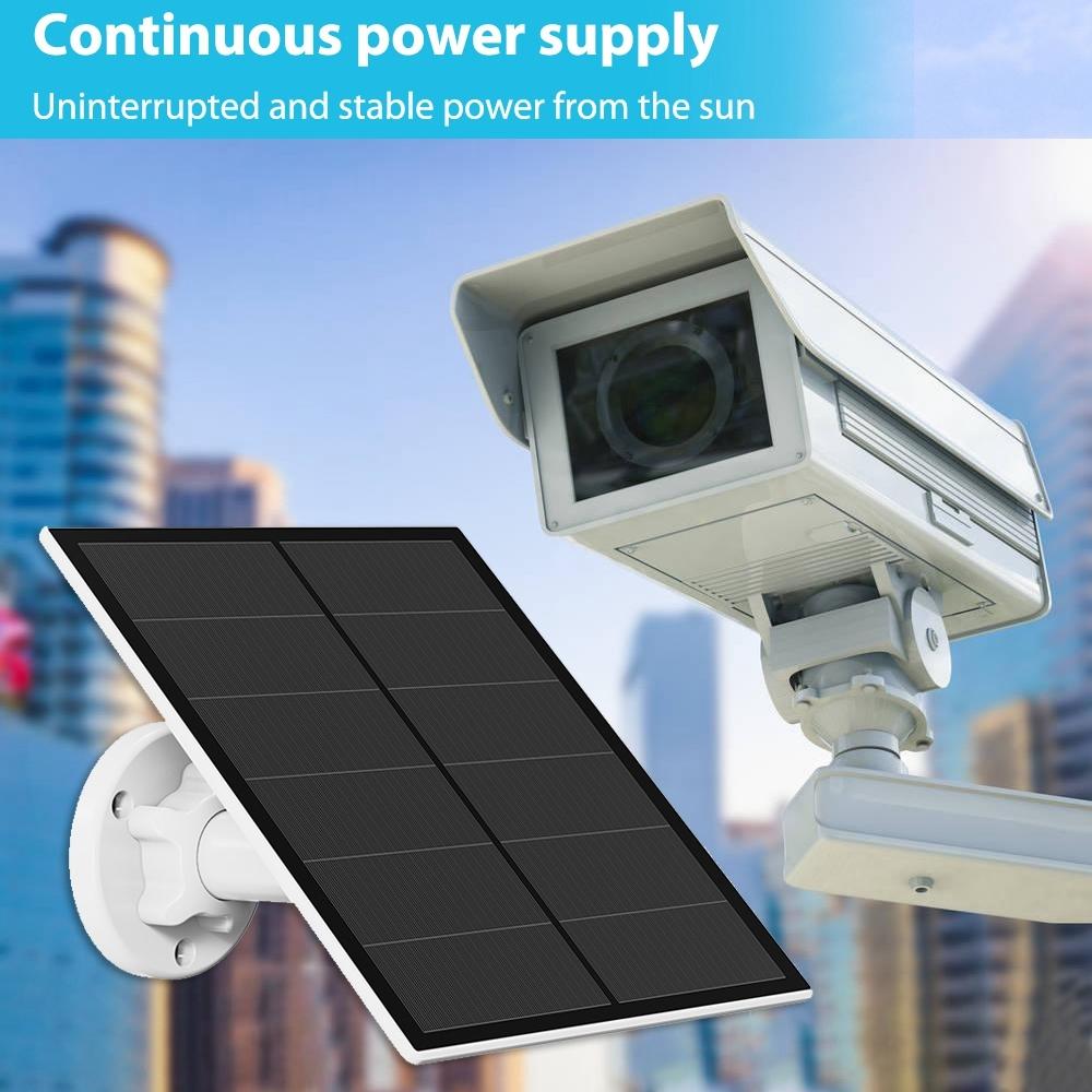Outdoor Camera Solar Panel with USB C & USB Power