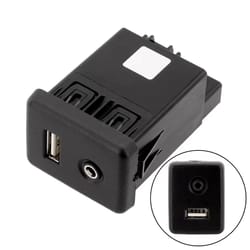 premium chevrolet usb & aux socket connector replacement with usb and aux ports (direct fit)