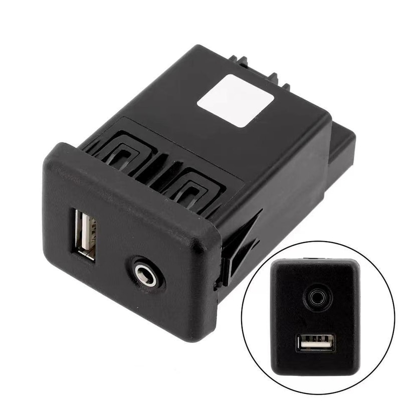 Premium Chevrolet USB & AUX Socket Connector Replacement with USB and AUX Ports (Direct Fit)