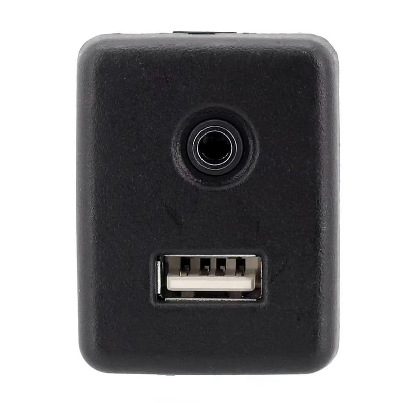 Premium Chevrolet USB & AUX Socket Connector Replacement with USB and AUX Ports (Direct Fit)