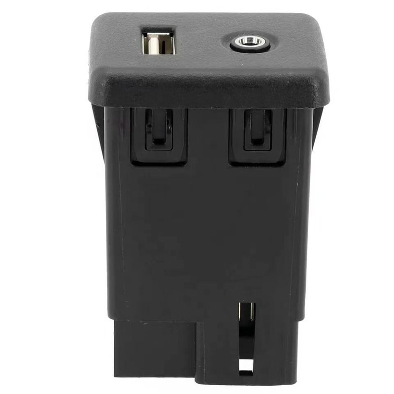Premium Chevrolet USB & AUX Socket Connector Replacement with USB and AUX Ports (Direct Fit)