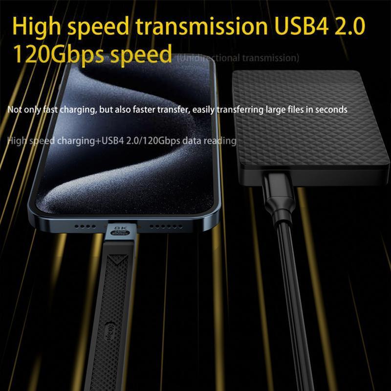 USB C Thunderbolt High Speed 80Gbps Data & Charging Cable