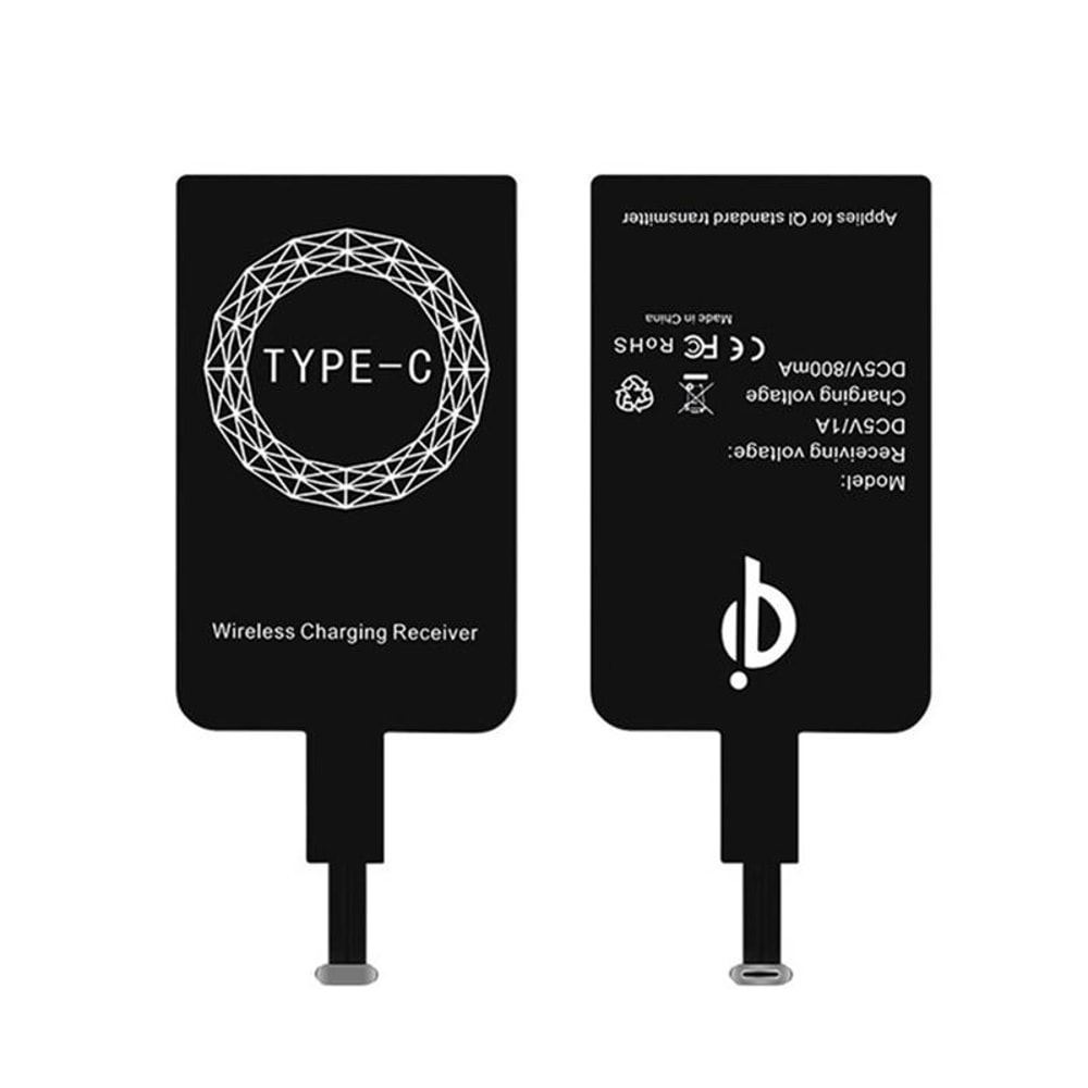 USB C Qi Wireless Charging Receiver Adapter