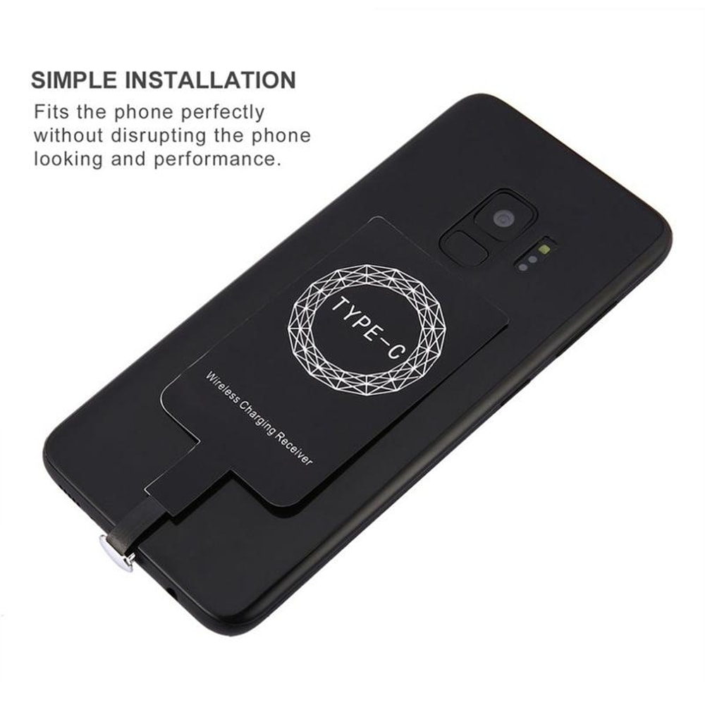 USB C Qi Wireless Charging Receiver Adapter