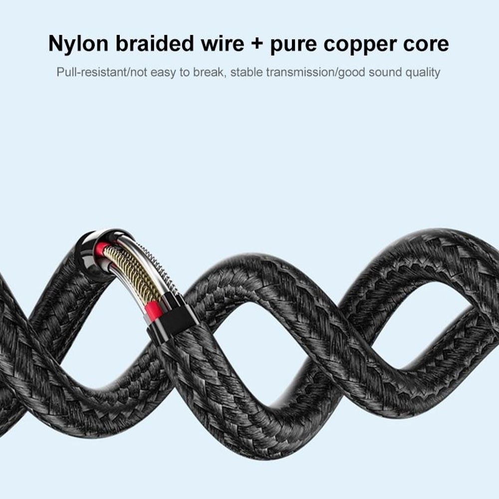 Premium USBC Audio Cable Durable Nylon Braided AUX 7