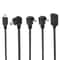 MultiAngle USB to Micro USB Adapter Cable with Straight, Up, Down & Left Angles