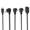 MultiAngle USB to Micro USB Adapter Cable with Straight, Up, Down & Left Angles