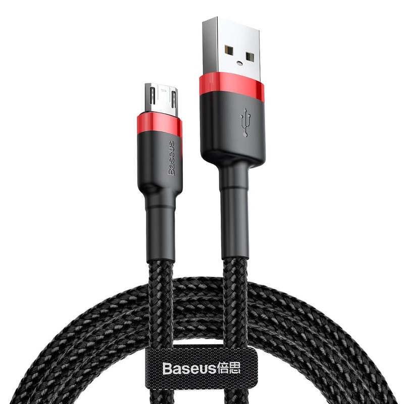 Baseus Braided Micro USB Charging Cable 1m Fast 24A Durable Sync 1