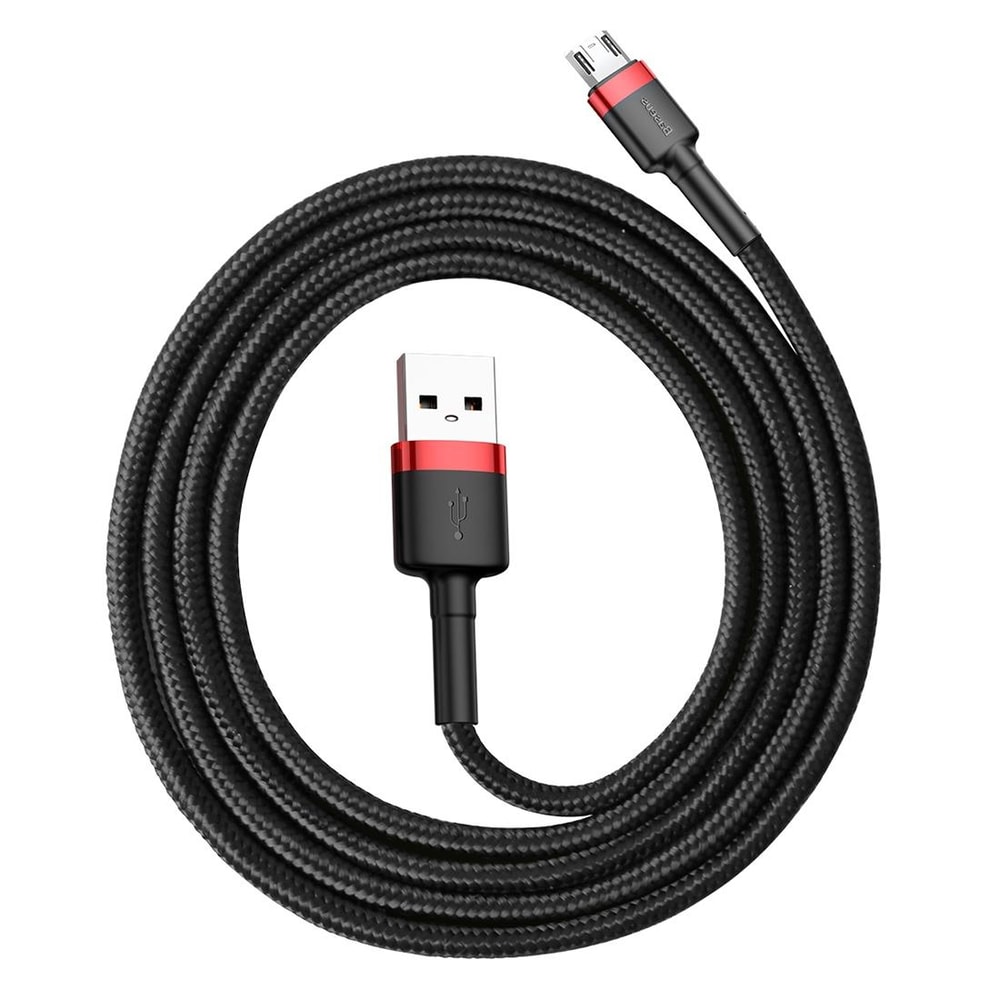 Baseus Braided Micro USB Charging Cable 1m Fast 24A Durable Sync 12
