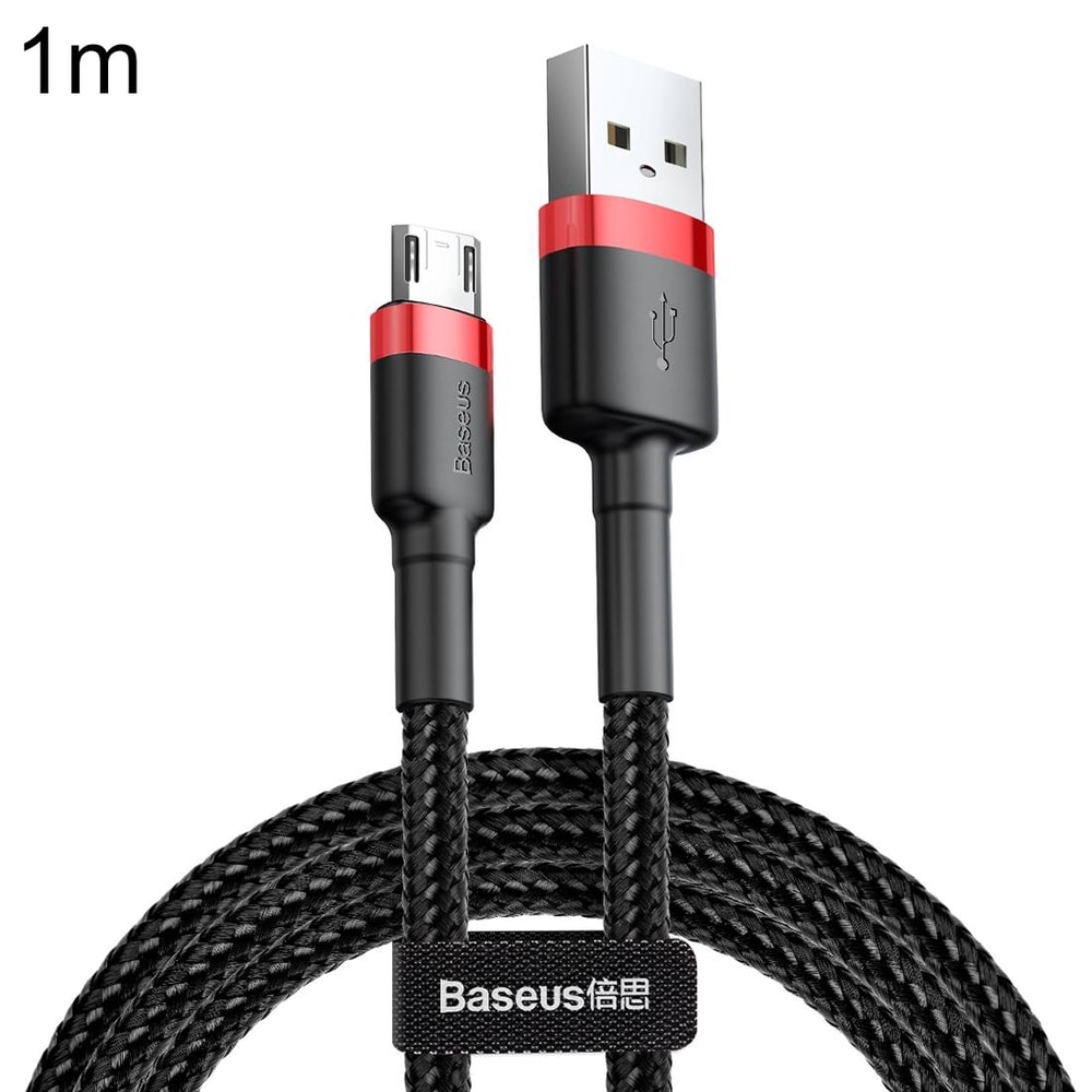 Baseus Braided Micro USB Charging Cable 1m Fast 24A Durable Sync 17