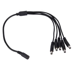 1 female to 5 male dc power splitter cable 5.5 x 2.1mm for cctv power supply