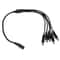 1 Female to 5 Male DC power splitter cable 5.5 x 2.1mm for CCTV Power Supply