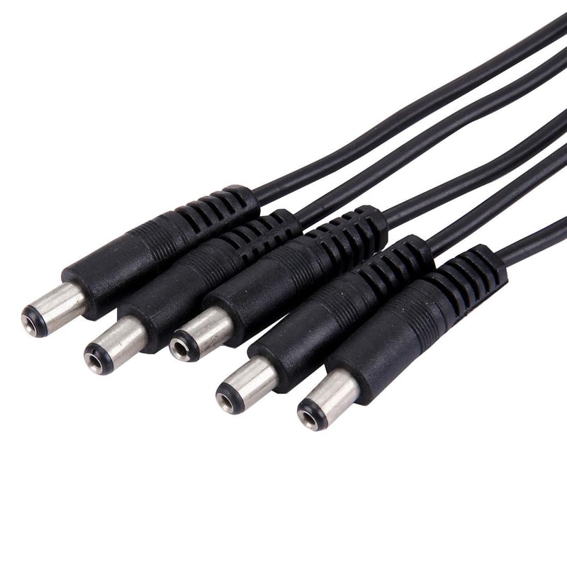1 Female to 5 Male DC power splitter cable 5.5 x 2.1mm for CCTV Power Supply