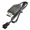 7.4V SM-3P Battery Charger Cable with Smart Chip Protection
