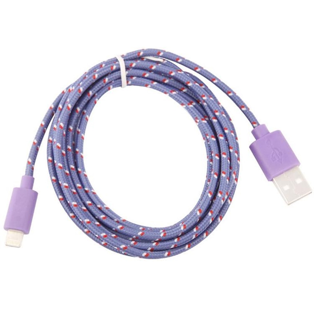 3m Durable Nylon Braided Fast Charging And Data Cable For IPhone And IPad 1