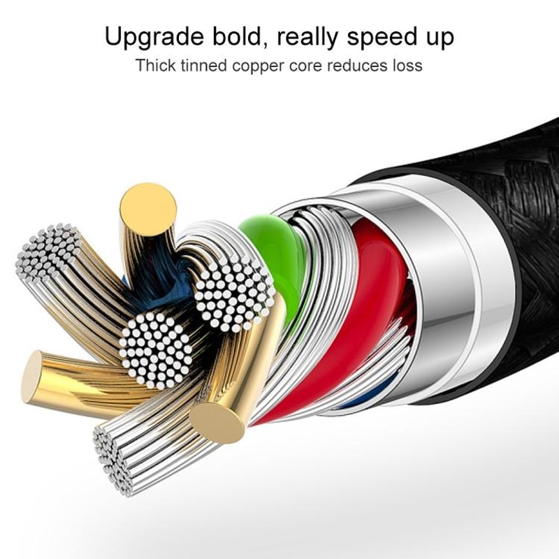 3m Durable Nylon Braided Fast Charging And Data Cable For IPhone And IPad 3