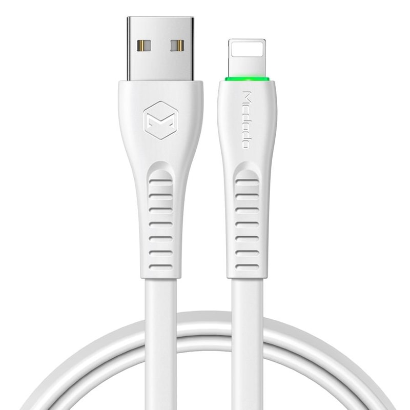 Mcdodo Flying Fish Series 8 Pin To USB LED Charging Cable 12m White 0