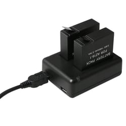 bc-az16 dual battery charger for xiaomi yi 4k action camera