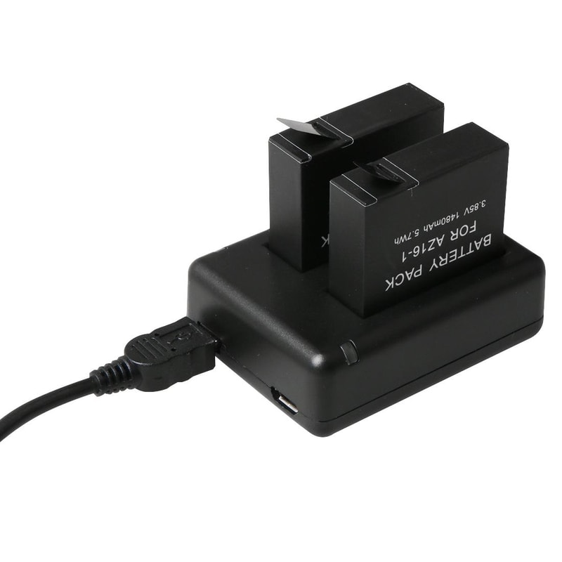BC-AZ16 Dual Battery Charger for Xiaomi Yi 4K Action Camera
