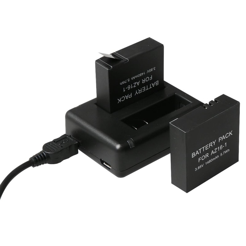 BC-AZ16 Dual Battery Charger for Xiaomi Yi 4K Action Camera