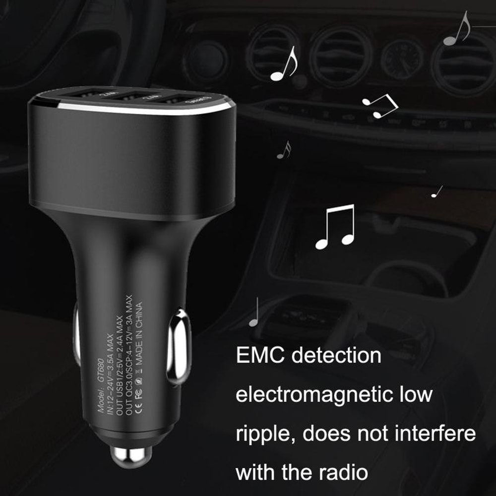 QIAKEY Premium Dual USB & USB C Car Charger with Fast PD Charging
