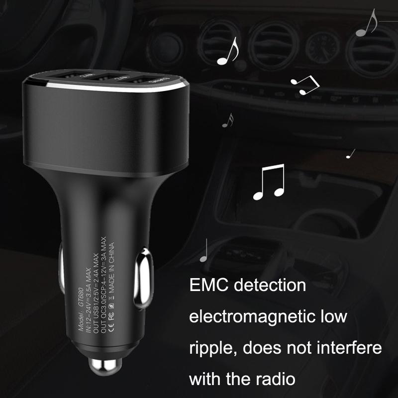 QIAKEY Premium Dual USB & USB C Car Charger with Fast PD Charging