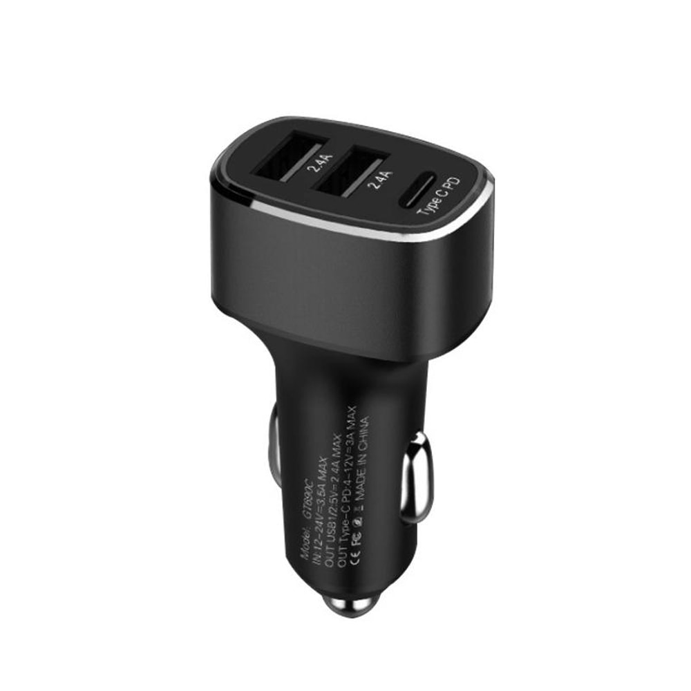 QIAKEY Premium Dual USB & USB C Car Charger with Fast PD Charging
