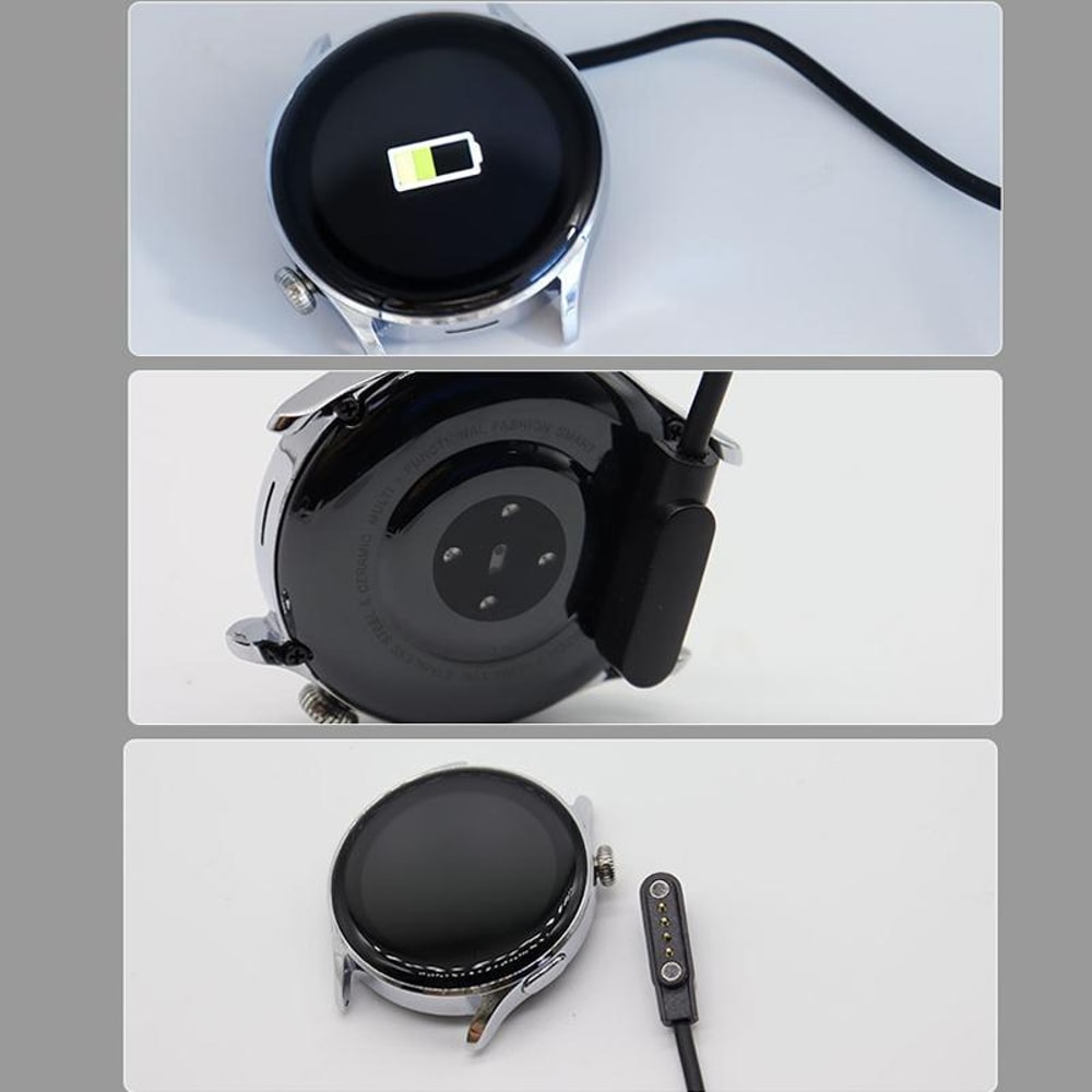 4-Pin Magnetic Smart Watch Charger Cable with Chip Protection USB Fast Charging Cord 60cm