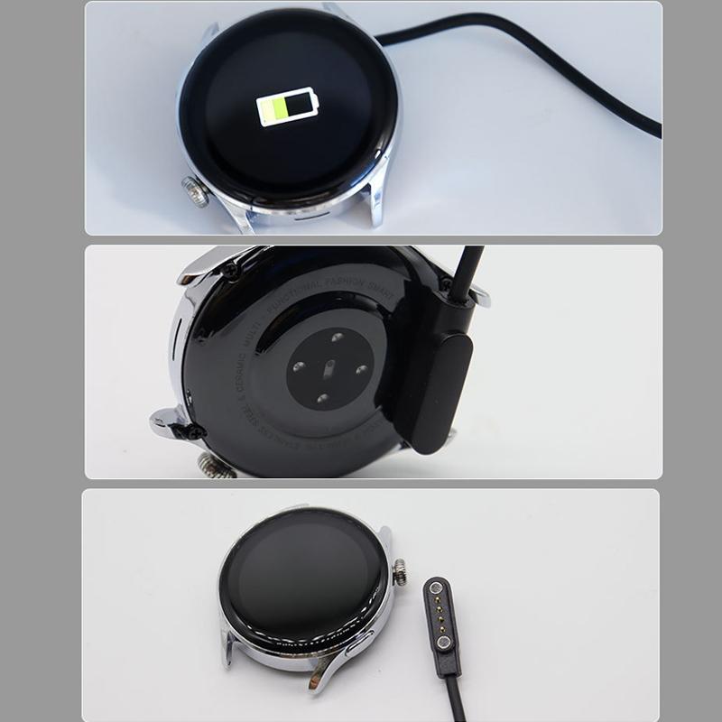 4-Pin Magnetic Smart Watch Charger Cable with Chip Protection USB Fast Charging Cord 60cm