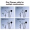PowerSync 100W 3-in-1 Fast Charging Cable with USB-C PD & Magnetic Watch Charger
