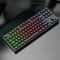 SHIPADOO K87 Rainbow Backlit Mechanical-Feel Gaming Keyboard 87-Key Ergonomic USB Wired Keyboard
