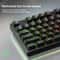 SHIPADOO K87 Rainbow Backlit Mechanical-Feel Gaming Keyboard 87-Key Ergonomic USB Wired Keyboard