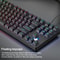 SHIPADOO K87 Rainbow Backlit Mechanical-Feel Gaming Keyboard 87-Key Ergonomic USB Wired Keyboard