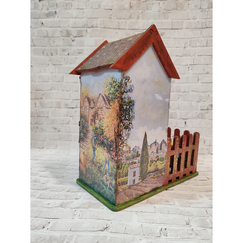 Wooden Tea Bag House Tea Bag Storage Tea Storage OrganizerTea BoxAutumnRustic StyleFarm Tea HouseA  4