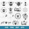 Bee Bundle Svg, Bee Kind Svg, Bee Queen Svg, Png Dxf Eps Digital File.jpg