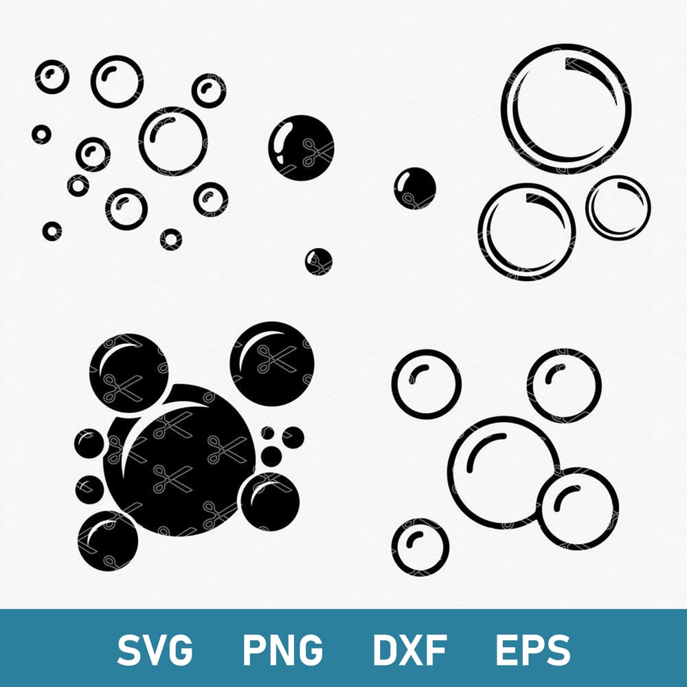 Bubbles Bundle Svg, Bubbles Svg, Soap Bubbles Svg, Png Dxf Eps Digital File.jpg