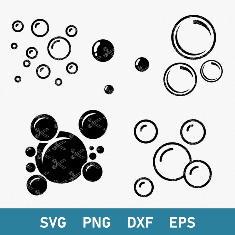 Bubbles Bundle Svg, Bubbles Svg, Soap Bubbles Svg, Png Dxf Eps Digital File.jpg