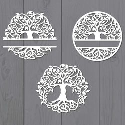 family tree bundle svg, family tree svg, family svg, tree svg, png dxf digital file