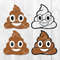Poop Emoji Bundle Svg, Poop Emoji Svg, Emoji Svg, Poop Svg, Funny Svg, Png Dxf Eps Digital File.jpg