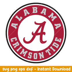 alabama crimson tide logo svg, alabama crimson tide svg, ncaa svg, png dxf eps digital file