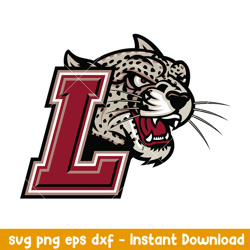 lafayette leopards logo svg, lafayette leopards svg, ncaa svg, png dxf eps digital file